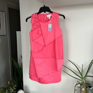 JACADI Paris Rose Blush Aglae Pink Formal Evening Birthday Party Dress 12y